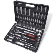94 pcs 1/2" & 1/4" Drive Socket Bit Set with Quick Release Ratchet Tool Set