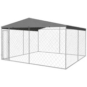 Outdoor Dog Kennel (with Roof)