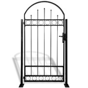 Fence Gate with Arched Top and 2 Posts  