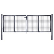 Mesh Garden Gate Galvanised Steel Grey M