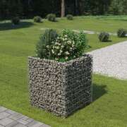 Gabion Planter Galvanised Steel  (Silver)