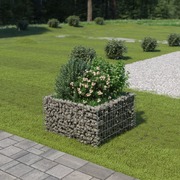 Gabion Planter Galvanised Steel  [Silver]