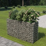 Gabion Planter Galvanised Steel {Silver}