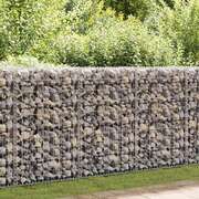 Gabion Wall with Covers Galvanised Steel  (Silver)