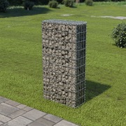 Gabion Wall with Covers Galvanised Steel  (Silver)
