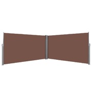 Retractable Side Awning Brown