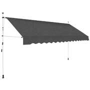 Manual Retractable Awning 400 cm Anthracite