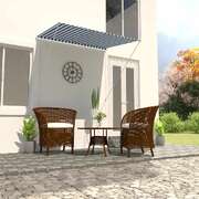 Retractable Awning Blue and White S