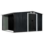 Garden Shed with Sliding Doors Steel (Anthracite) 