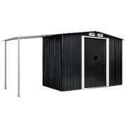 Garden Shed with Sliding Doors Steel Colour Anthracite 