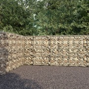 Gabion Wall with Covers Galvanised Steel 600x30x200 cm