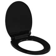 Soft-close Toilet Seat with Quick-release Design Black
