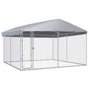 Outdoor Dog Kennel-with Roof 