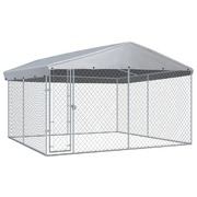 Outdoor Dog Kennel-with Roof 