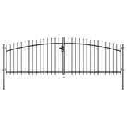 Double Door Fence Gate with Spear Top  M