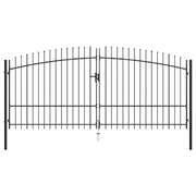 Double Door Fence Gate with Spear Top  L