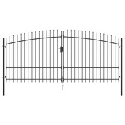 Double Door Fence Gate with Spear Top  L