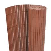 Double-Sided Garden Fence -Brown