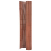 Double-Sided Garden Fence  Brown