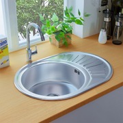 Stainless Steel Kitchen Sink-oval