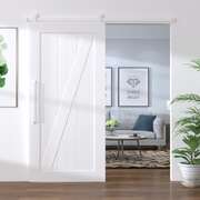 Sliding Door Hardware Kit 200cm Steel White | EXTG