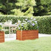 Corten Steel Raised Garden Bed 100x40x45cm | EXTG
