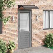 Durable Door Canopy Black Polycarbonate