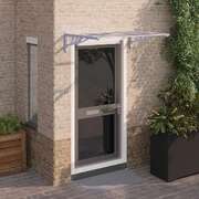 Door Canopy Polycarbonate 122x90cm Grey | EXTG