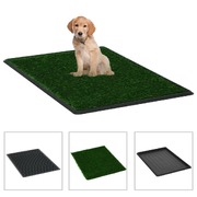 Pet Toilet with Tray and Artificial Turf Green WC