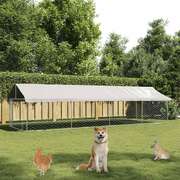 Outdoor  Dog Kennel with Roof