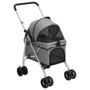 Innovative Pet Pram: Stylishly Folding Dog Stroller, Durable Oxford Fabric