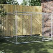 Galvanised Steel Dog Cage 2x2m Lockable Door | EXTG
