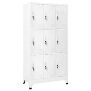 Locker Cabinet with 9 Compartments Steel Grey