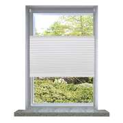 Plisse Blind White Pleated Blind (Crepe fabric)