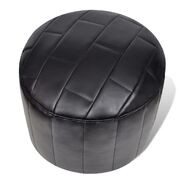 Modern Round Footrest Black Simple Design