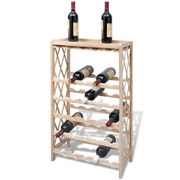 Wine Rack for 25 Bottles Wood