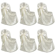 6 pcs Cream Chair Cover for Wedding Banquet