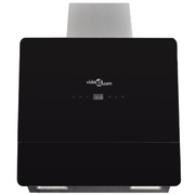 Black Tempered Glass Range Hood with Display 600 mm