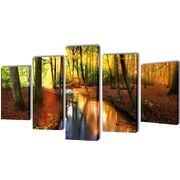 Canvas Wall Print Set Forest    