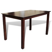 Dining Table 110 cm Solid Wood Brown
