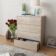 Sideboard with 4 Drawers Oak Colour