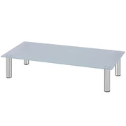 Monitor Riser/Tv Stand  Glass White