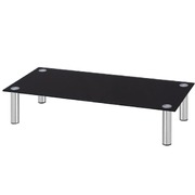 Monitor Riser/Tv Stand  Glass Black