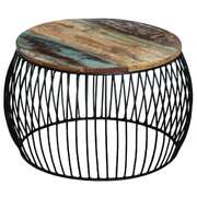 Coffee Table Round Solid Reclaimed Wood 