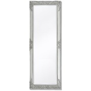 Wall Mirror Baroque Style  Silver