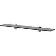 Floating Shelf Glass Black