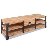 Tv Stand Solid Acacia Wood 