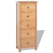 Tallboy Chest of Drawers  Solid Oak Wood