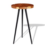 Log  Bar Table Solid Acacia Wood 