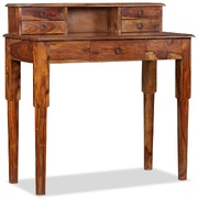 Writing Desk with 5 Drawers Solid Sheesham Wood 